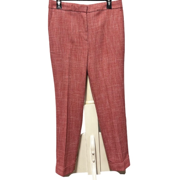 Ann Taylor | Women's Curvy Fit Coral Tapered Pants - Picture 1 of 7